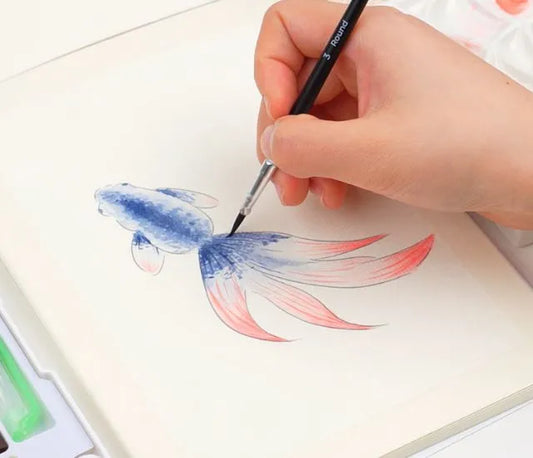 How to Paint Watercolor Goldfish