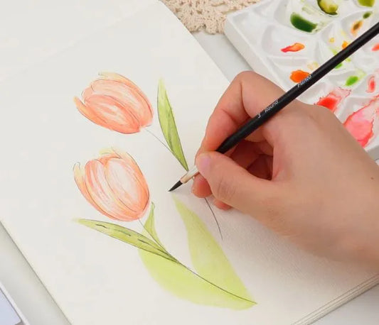 How to Paint Watercolor Tulips