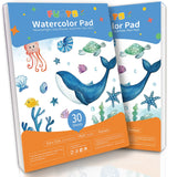 Glue Bound Watercolor Paper Pad 9"x12" - Funto
