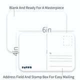 Watercolor Paper Postcards 4"x6" 140lb 50 Sheets - Funto