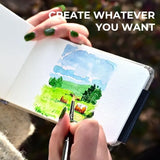 Funto portable watercolor journal sketching mixed media art travel size