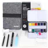 Travel Watercolor Set - 12 Colors - Funto