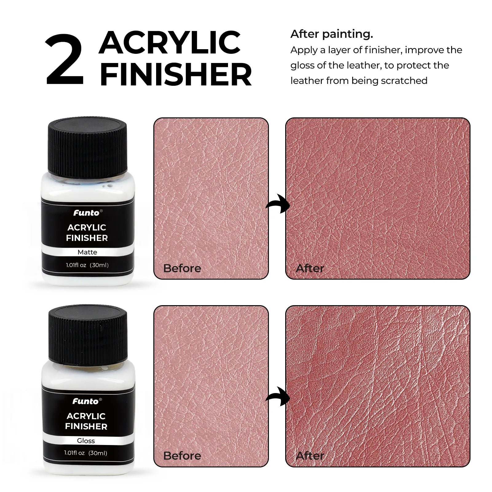 Leather Paint Kit - 12 Colors - Funto