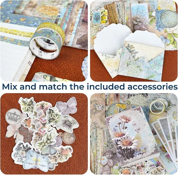 Funto scrapbooking kit vintage aesthetic for bullet journaling