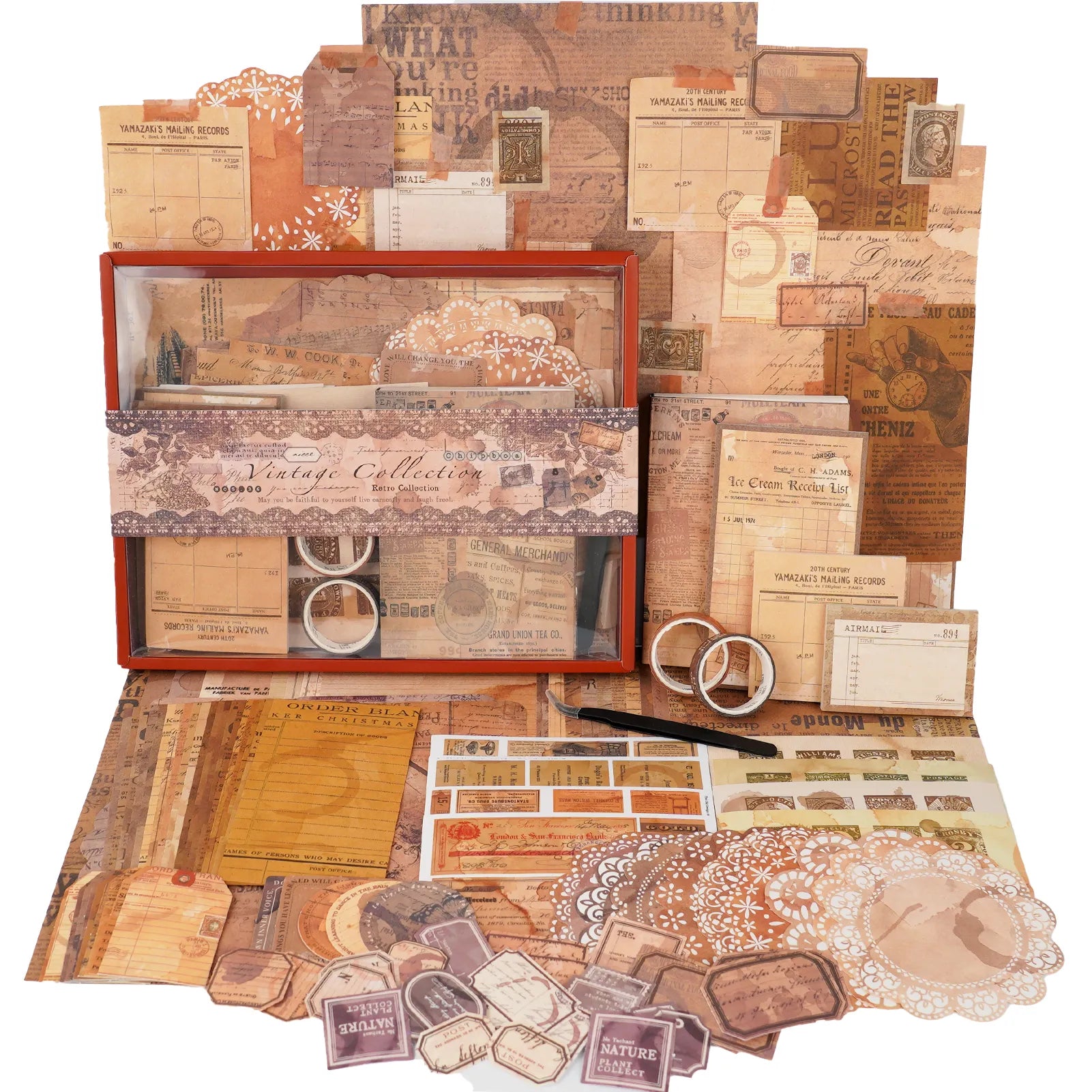 Vintage Collection Retro Travel Scrapbooking Kit - Funto