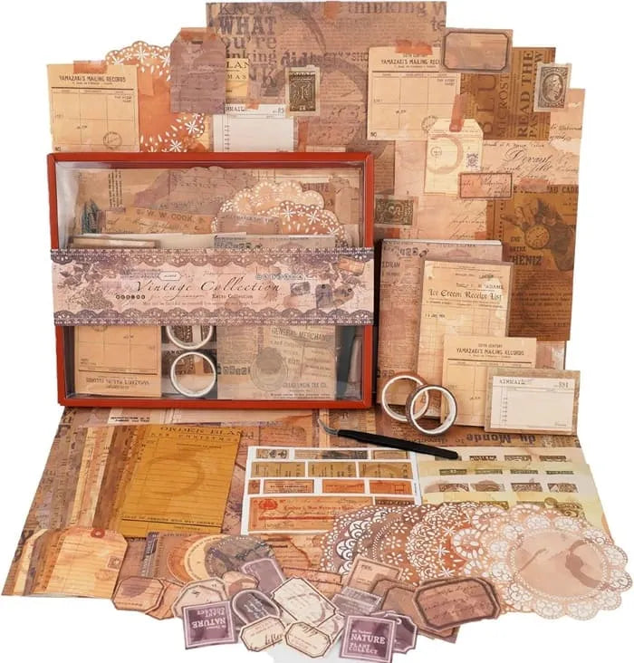 Funto scrapbooking supplies vintage collection gift box packaging