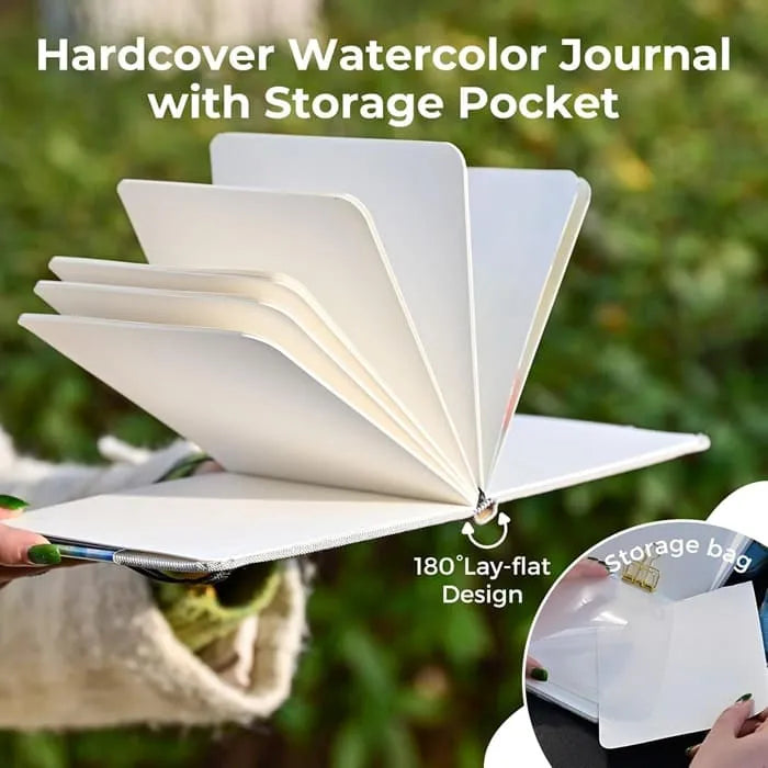 Funto watercolor journal 110lb cold-pressed paper for mixed media