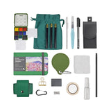 Funto pocket watercolor set 9 colors with 5 mixing areas expanded palette