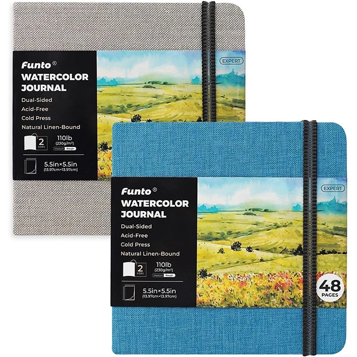 Watercolor Journal 5.5"x5.5" - Funto