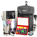 Funto mini watercolor set with crossbody bag and painting accessories