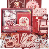 Vintage Aesthetic Rose Whisper Scrapbooking Kit Stationary Set