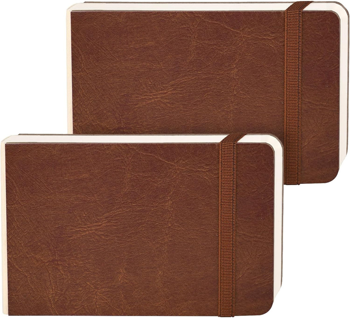 3.5"x5.5" Watercolor Journal PU Leather 100% Cotton Paper - Funto