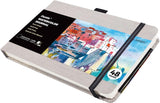 8.5"x5.5" Watercolor Journal Leather Cover 48 Pages Each 1 Pack - Funto