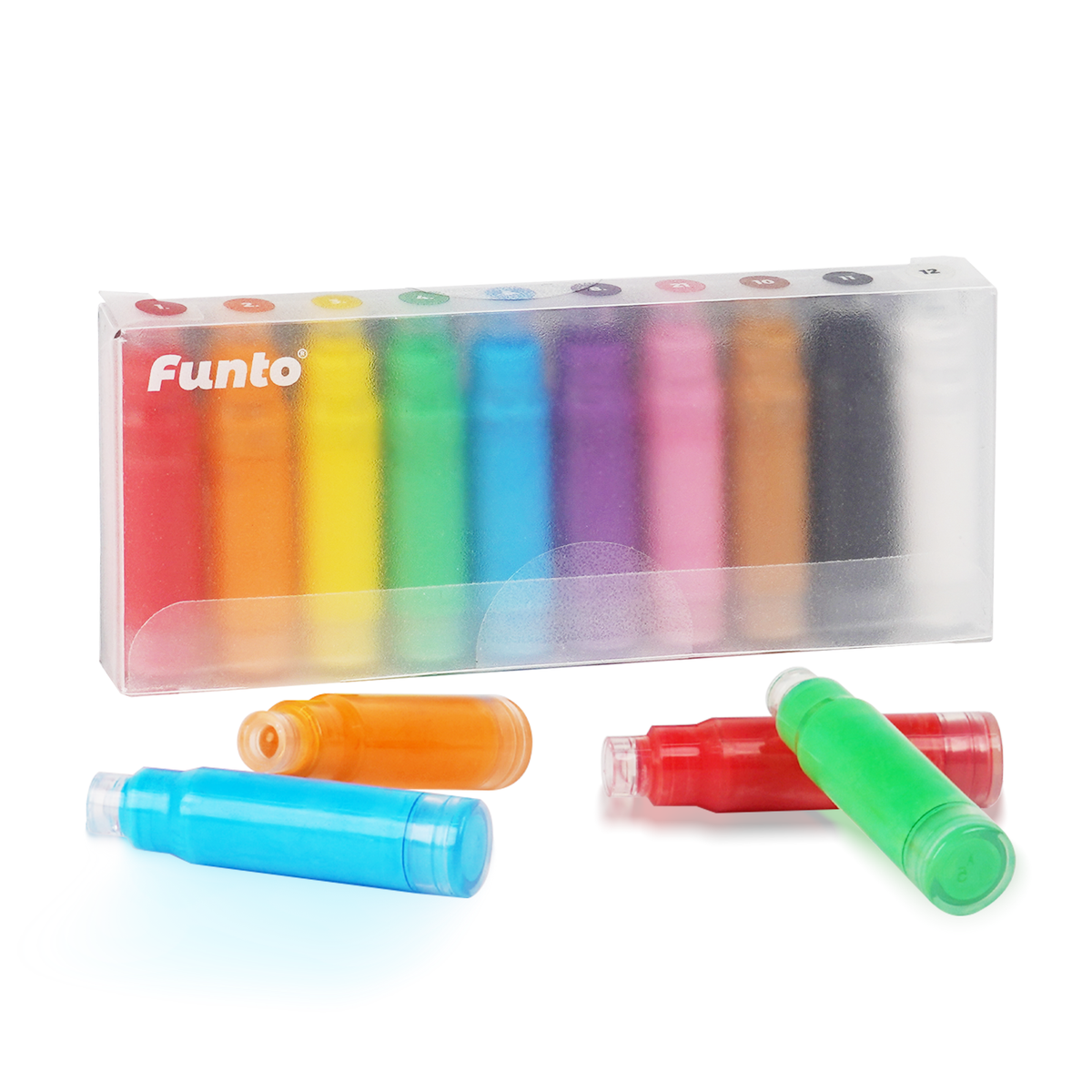 10 Colors Ink Refills Replacement Set for ClickLink Acrylic Markers