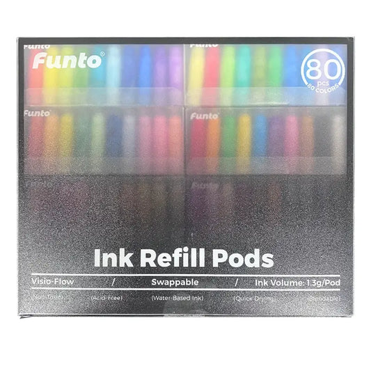 Ink Refills Replacement Set for ClickLink Acrylic Markers