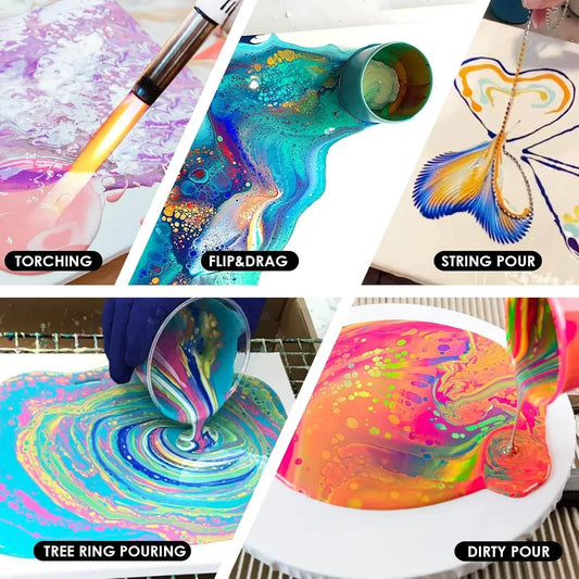 Acrylic Pouring Paint Set 36 Bottles - Funto