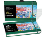 8.5"x5.5" Watercolor Journal Leather Cover 48 Pages Each 2 Pack