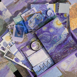 Scrapbooking Kit Oil Painting Series The Starry Night 116 PCS - Funto
