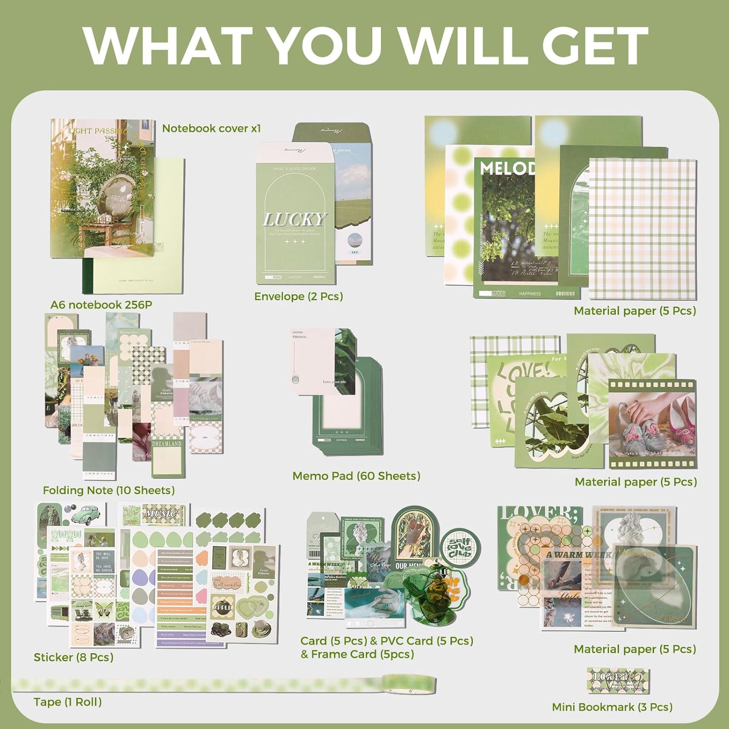 Scrapbooking Kit Life Collection Series Poetry of Misty Island 116 PCS
