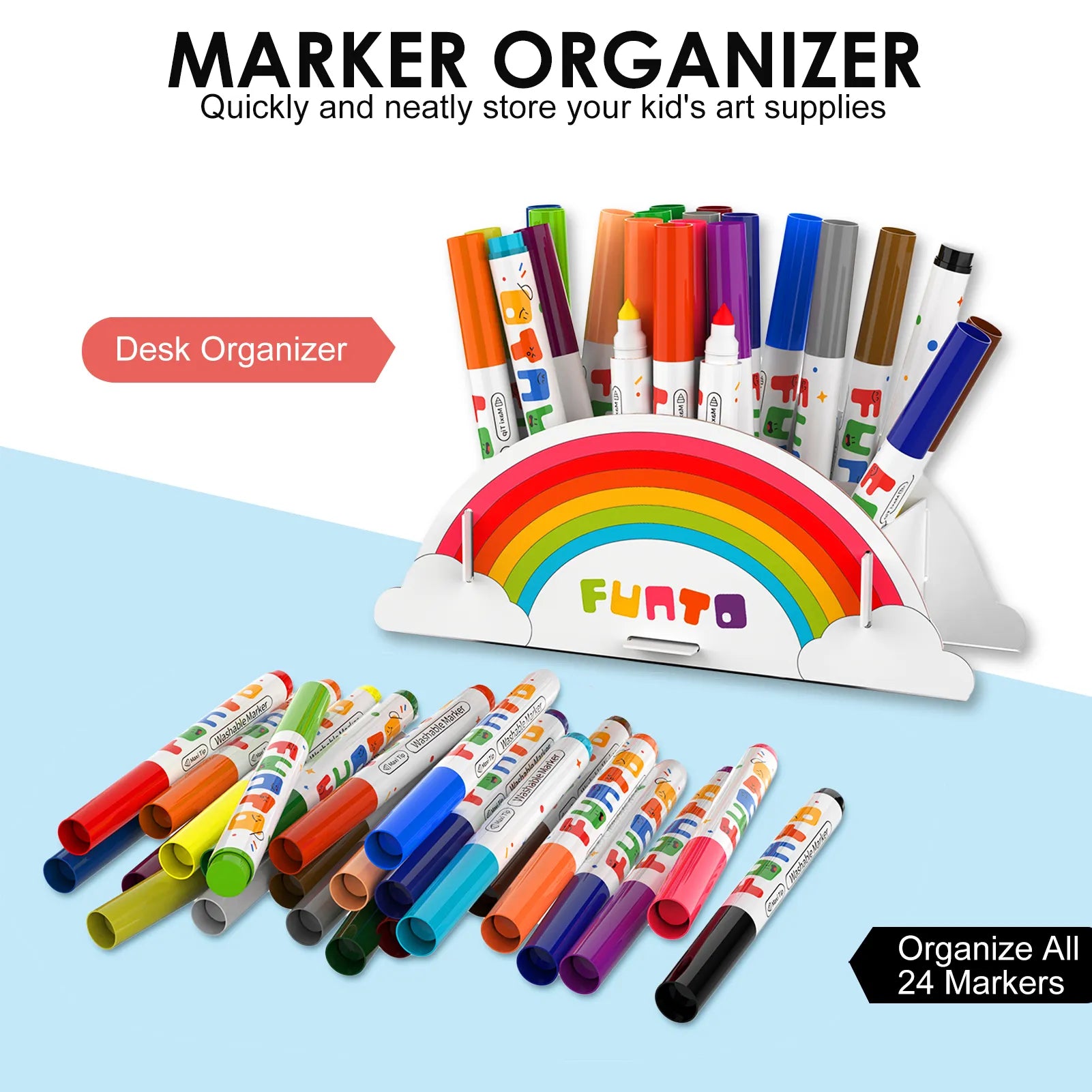 Washable Markers - 24 Colors