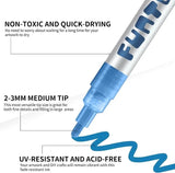 Funto acrylic paint markers 12 colors water-based non-toxic for artists 