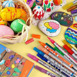 Funto acrylic markers 12 colors fade-resistant ink for artwork and crafts 