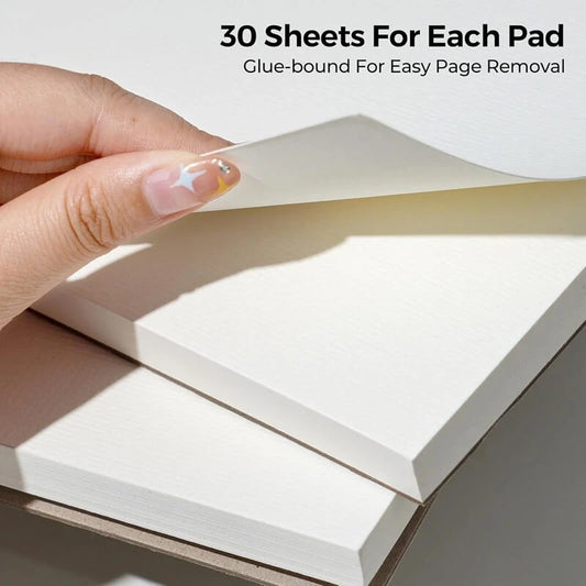 Glue Bound Watercolor Paper Pad 9"x12"