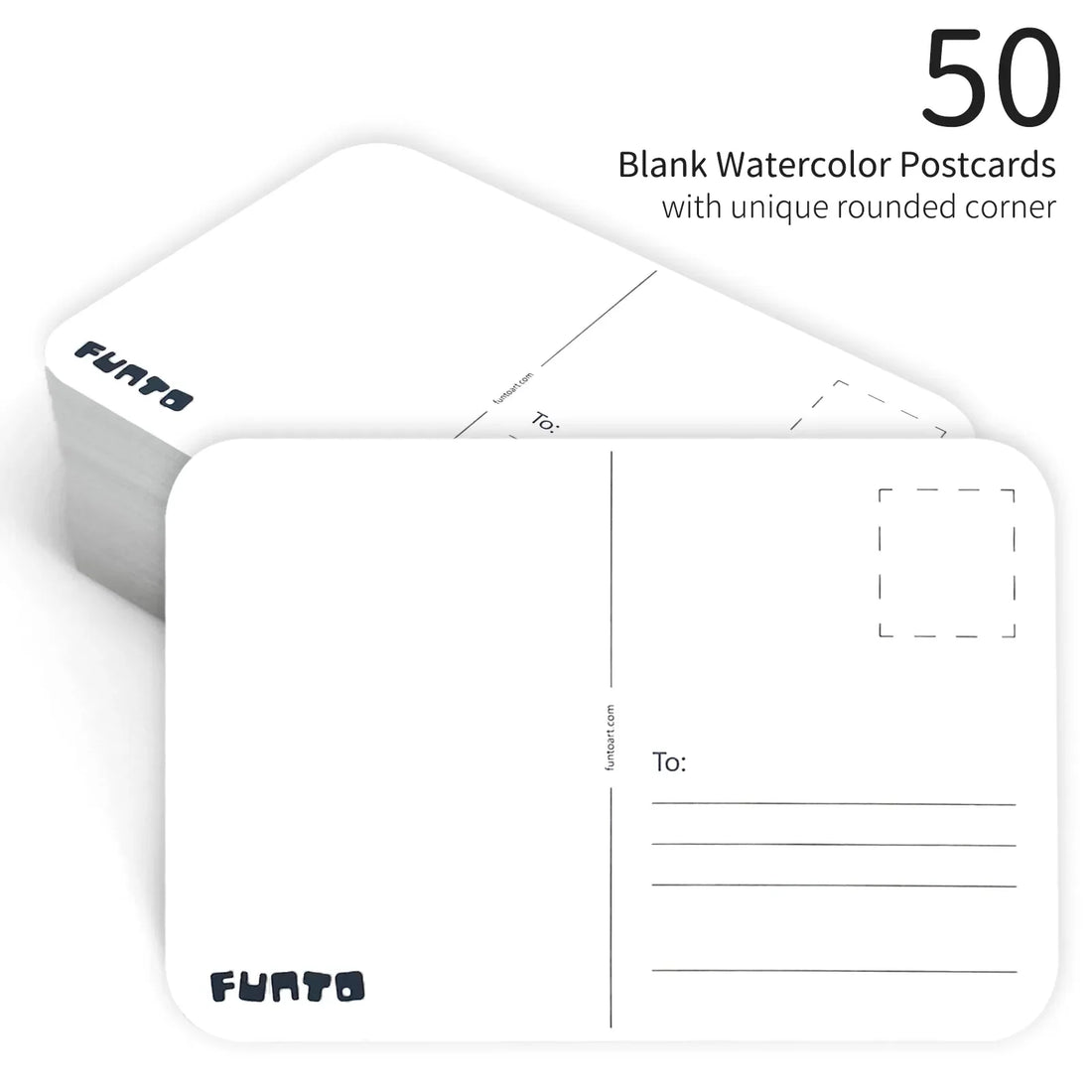 Funto watercolor paper postcards 4x6 300gsm acid-free for painting and mailing 