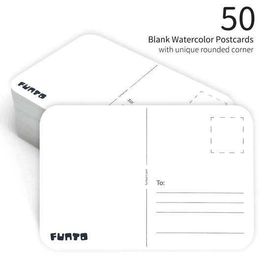 Funto watercolor paper postcards 4x6 300gsm acid-free for painting and mailing 