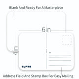Funto blank watercolor postcards 140lb cold-pressed paper 50 sheets 