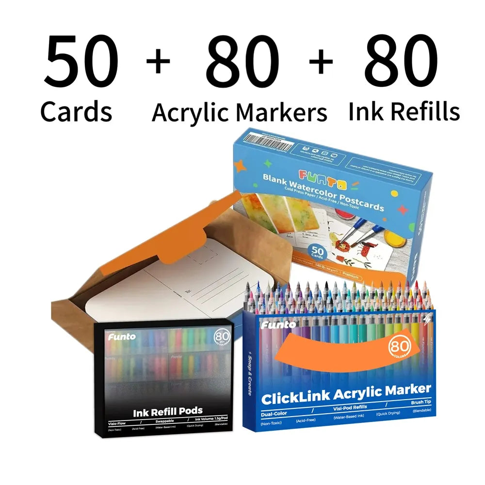 Watercolor Paper Postcards 4"x6" 140lb Perfect for Creating Christmas Cards