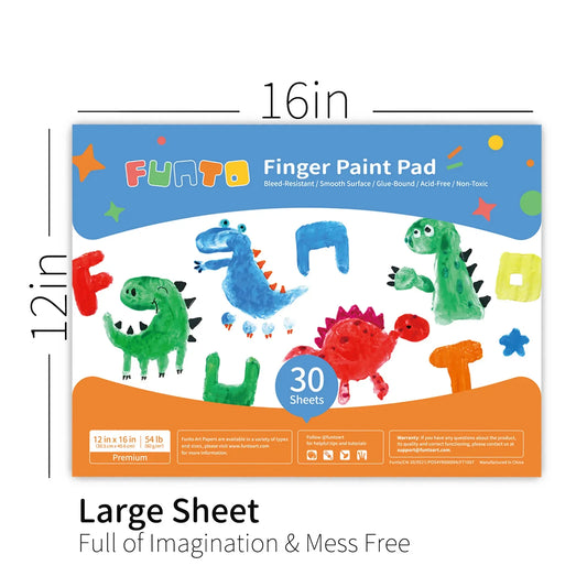Finger Paint Pad 12"x16" 2-Pack - Funto