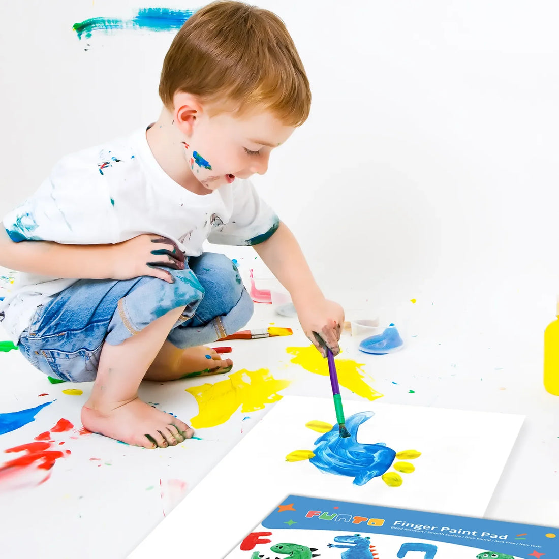 Finger Paint Pad 12"x16" 2-Pack - Funto