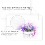 Funto blank watercolor cards 140lb cold-pressed paper with envelopes 