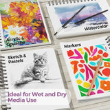 Funto spiral bound watercolor pad 3-pack heavyweight cold-pressed paper 