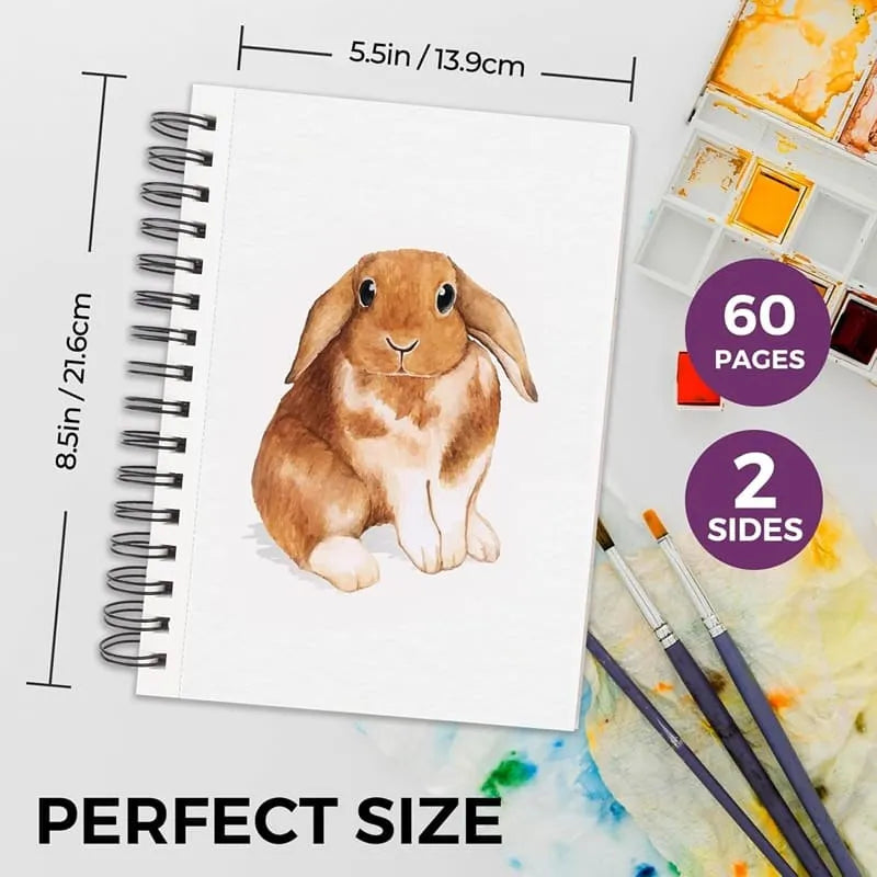 Funto watercolor paper pad 140lb acid-free heavyweight sheets 