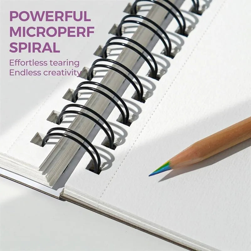 Funto watercolor paper pad 300gsm spiral binding for easy page removal 