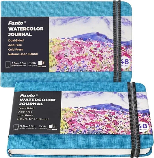 Funto watercolor journal cold-pressed paper texture artist quality portable 