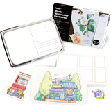 Funto 100% cotton watercolor paper postcards 140lb 300gsm with envelopes 