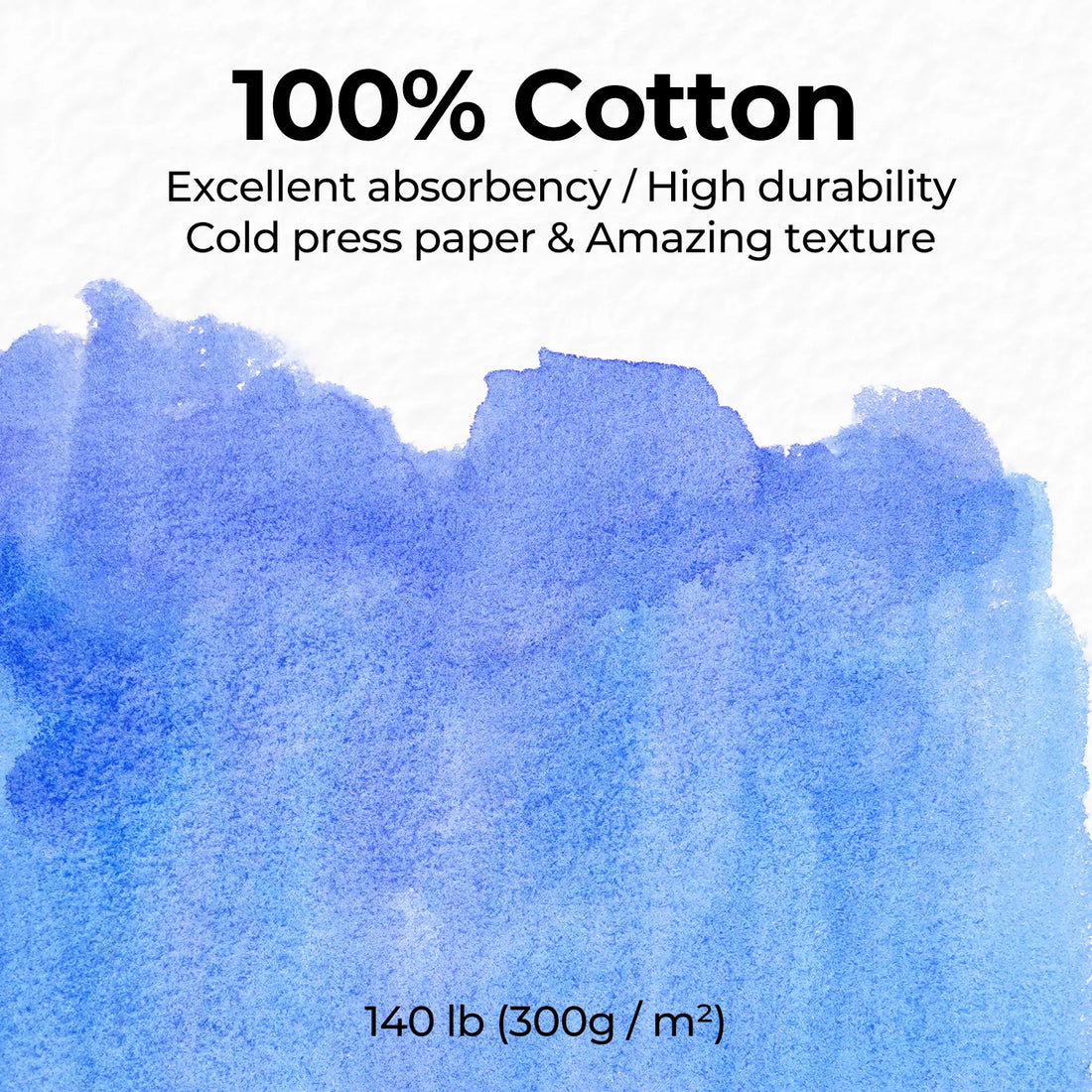 Funto watercolor postcards 4x6 acid-free cotton paper rounded corners 