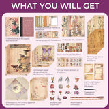 Funto vintage junk journal kit premium quality scrapbook accessories 