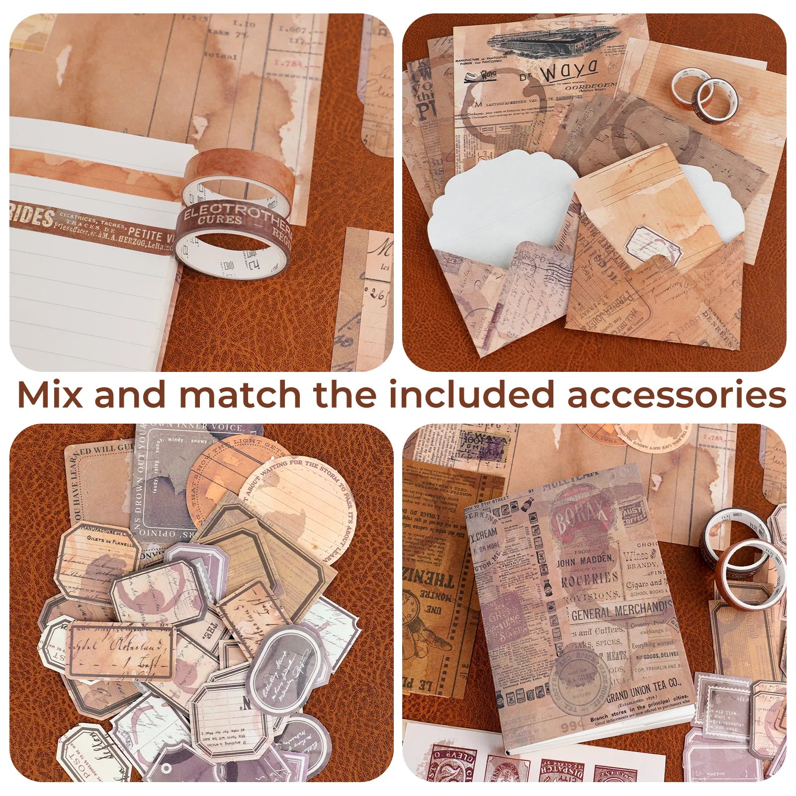 Vintage Collection Retro Travel Scrapbooking Kit