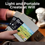 Funto 5.5x5.5 watercolor journal portable with inner pocket 2-pack 