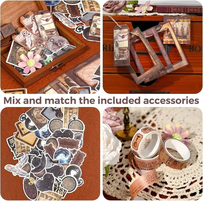 Funto scrapbooking kit medieval aesthetic for bullet journaling 
