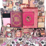 Funto scrapbooking kit 185 pcs medieval vintage papers stickers 