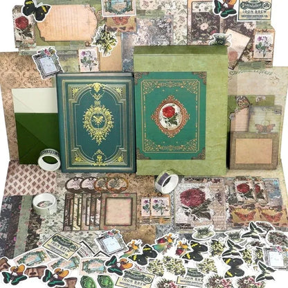 Funto scrapbooking set 185 pieces medieval theme mixed media 