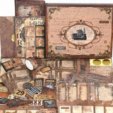 Funto scrapbooking set 153 pieces romantic vintage mixed media 