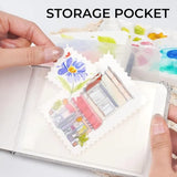 Funto 3.5x5.5 watercolor journal portable with inner pocket 