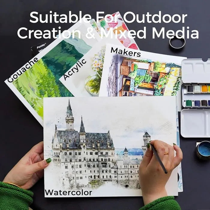 Funto watercolor pad cold-pressed cotton paper for professional artists 