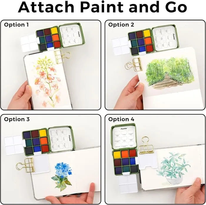 Funto ultra-portable watercolor palette features and specifications 